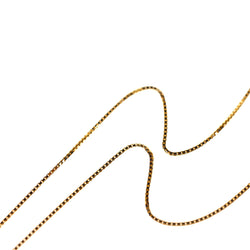 Super fine 18 karat gold box chain