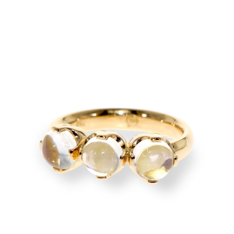 Tamahra Prowse jewellery design. Victorian style moonstone and 18kt gold ring.