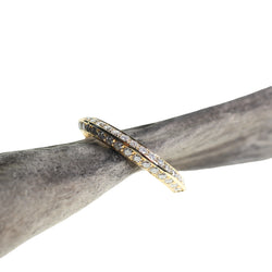 Knife edge diamond ring