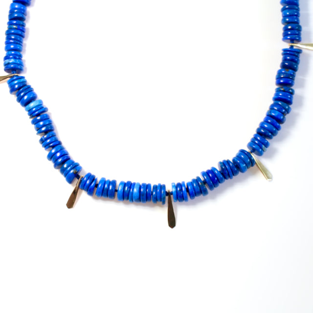 Lapis lazuli and gold necklace