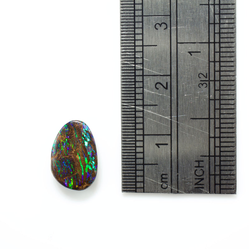 Boulder opal loose stone from Winton, QLD, Australia. Opals by Tamahra Prowse