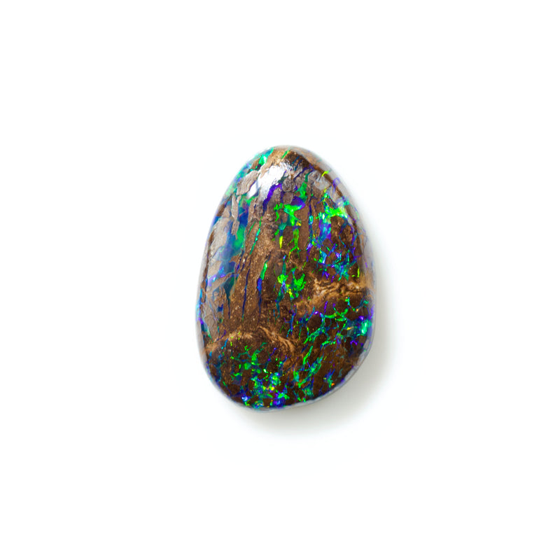 Boulder opal loose stone from Winton, QLD, Australia. Opals by Tamahra Prowse