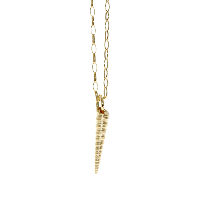 18 karat gold shell from Oman pendant by Tamahra Prowse